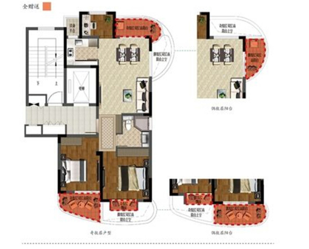 89平米现代风格三居室，预算14万，点击看效果图！-龙沈新村装修