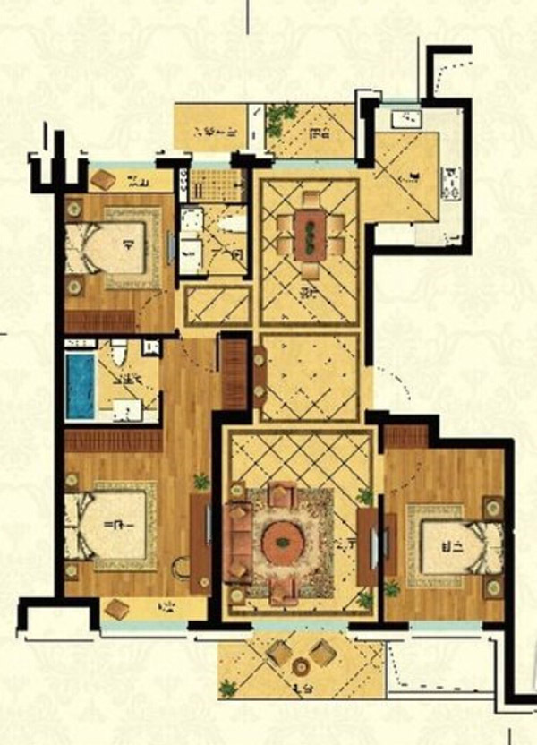 三居室的现代风怎么装修？让金会昌家园这套139平米的装修案例给你点灵感！