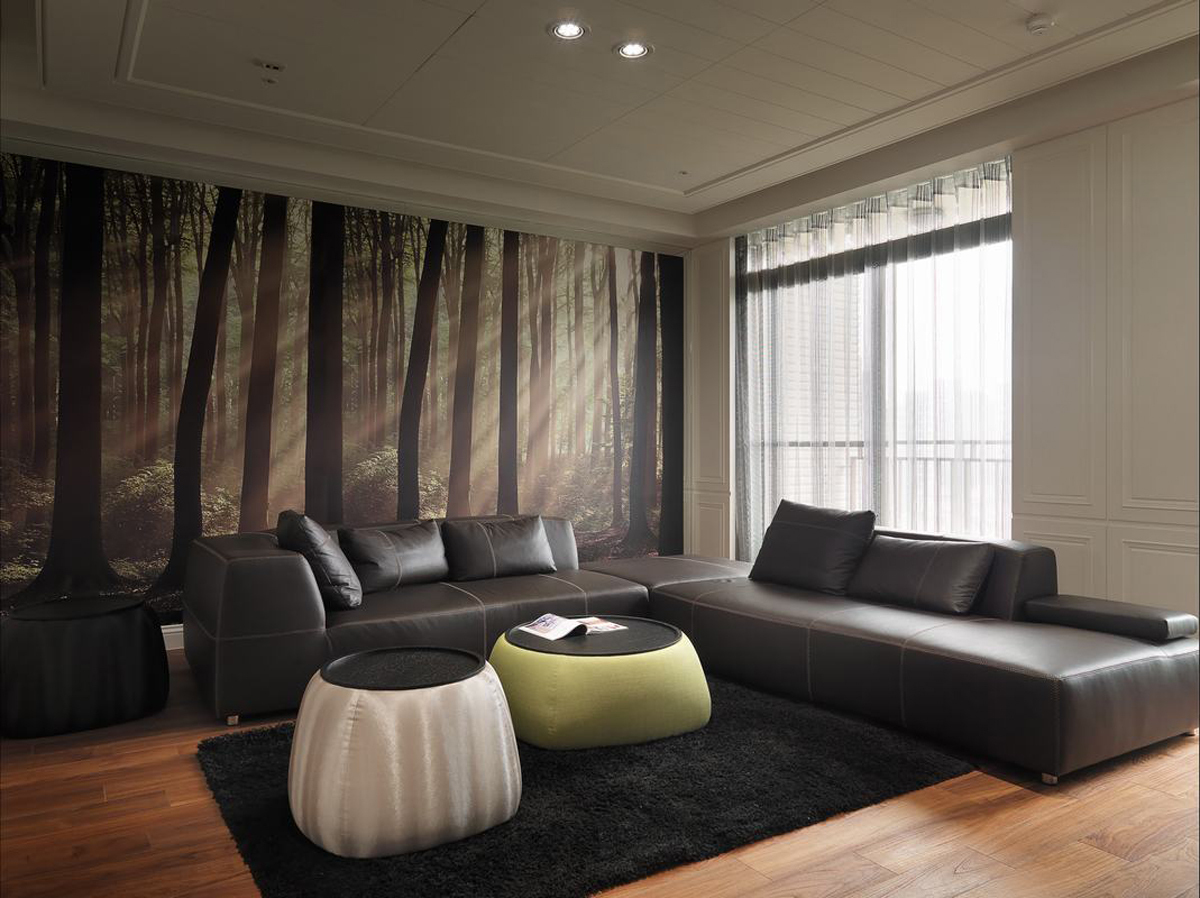 华瑞园实例，135平米的四居室，质感与时尚并存的现代风装修。
