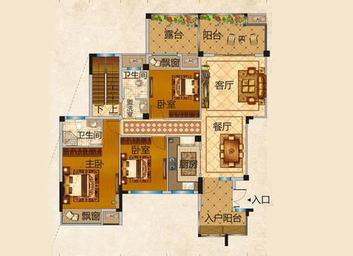 162平米三居室的中式风格案例，半包只花15万！-国悦九曲湾装修