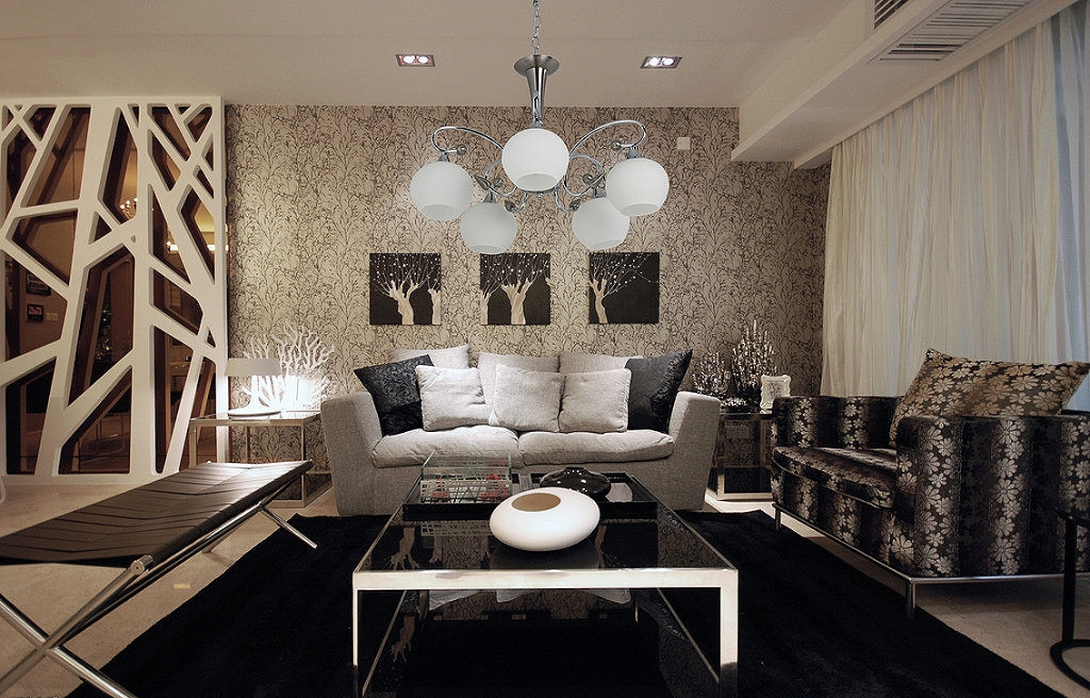 华润紫云府实例，91平米的三居室，质感与时尚并存的现代风装修。