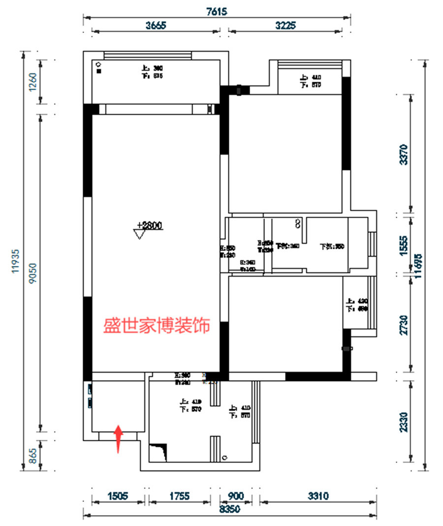 93.95平米的二居室，采用混搭风格装修的效果如何呢？-中建状元府装修