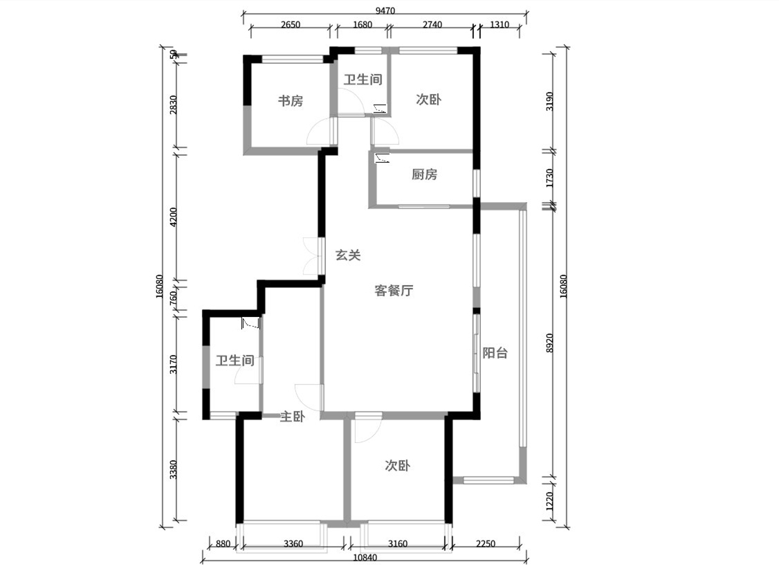 澜庭叙小区140平米三室两厅设计效果图