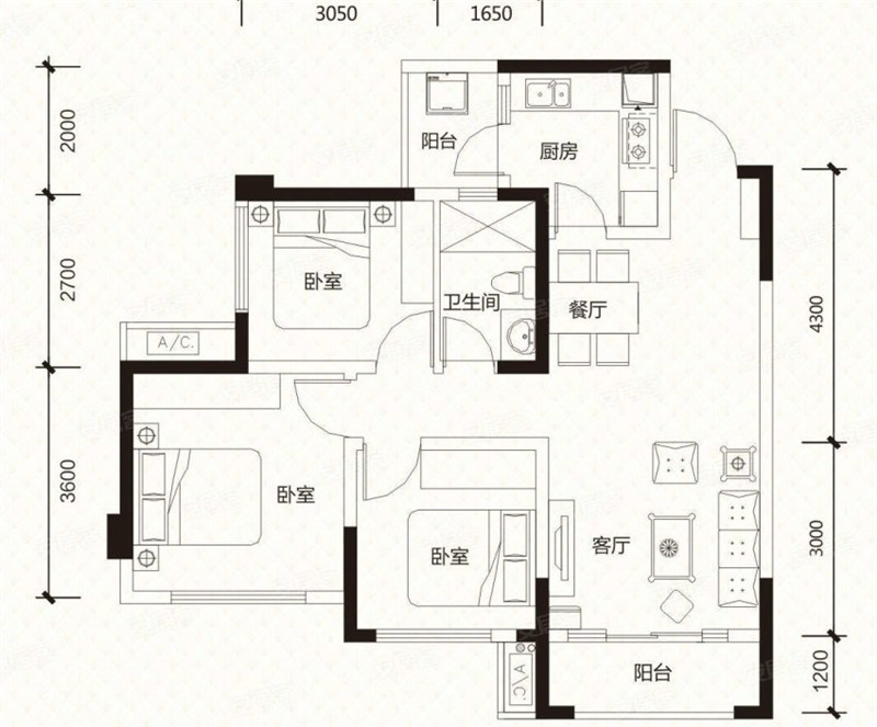 现代风格三居室如何装修，84平米的房子这样装才阔气！-融创南湖逸家装修