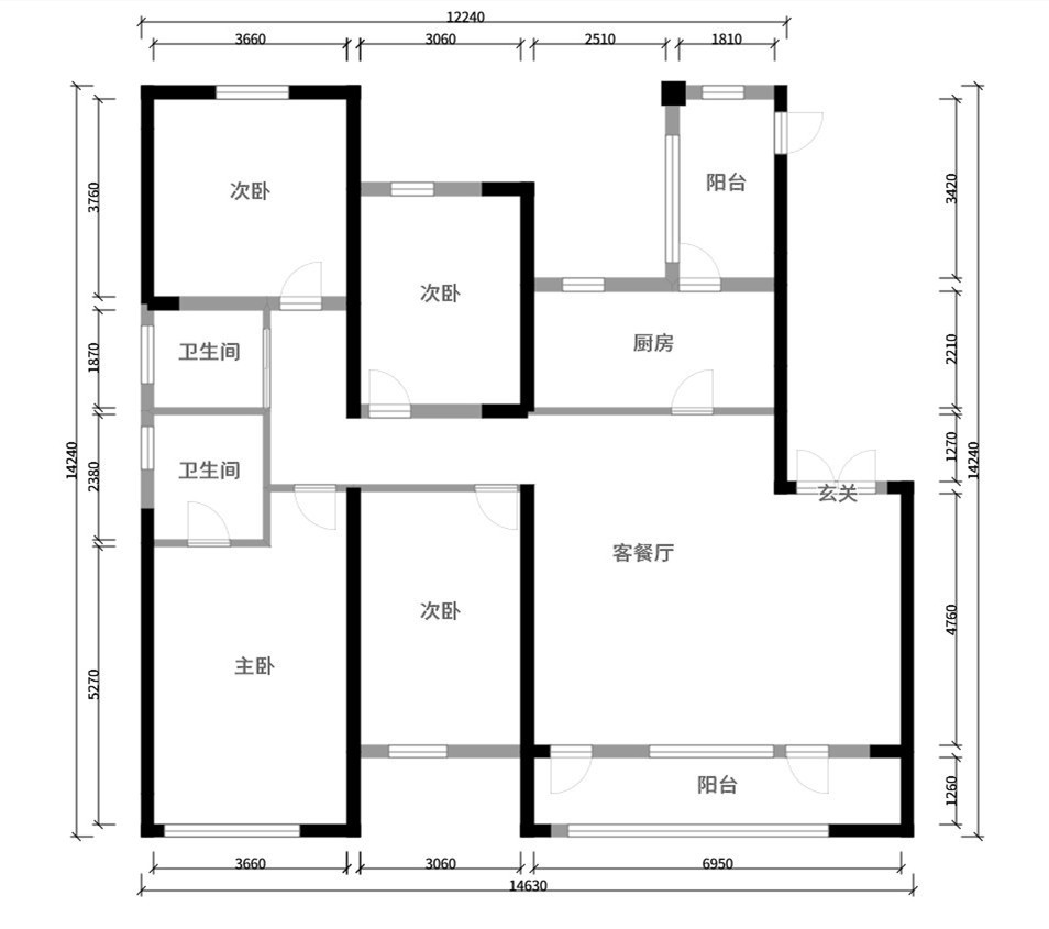 189平米四居室的中式风格案例，全包只花20万！-复地海上海装修