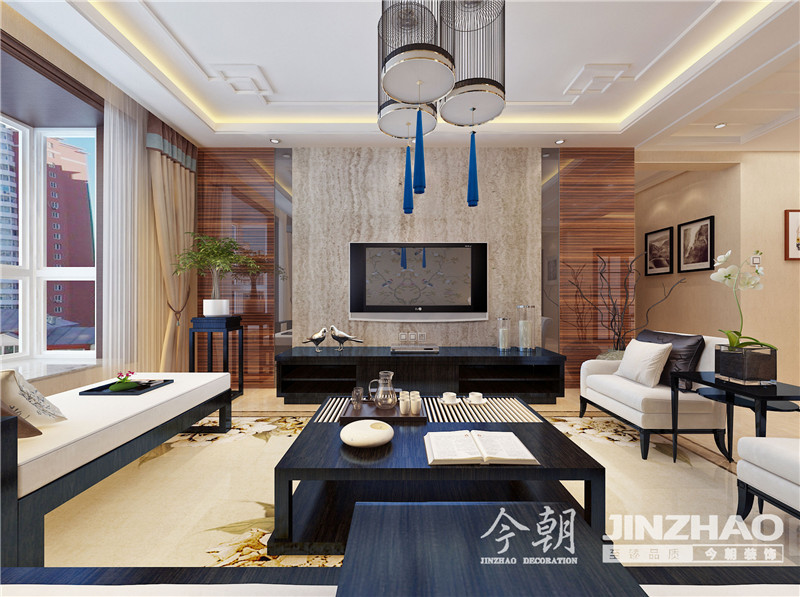 120平米的房子装修只花了12万，中式风格让人眼前一亮！-瀚唐装修