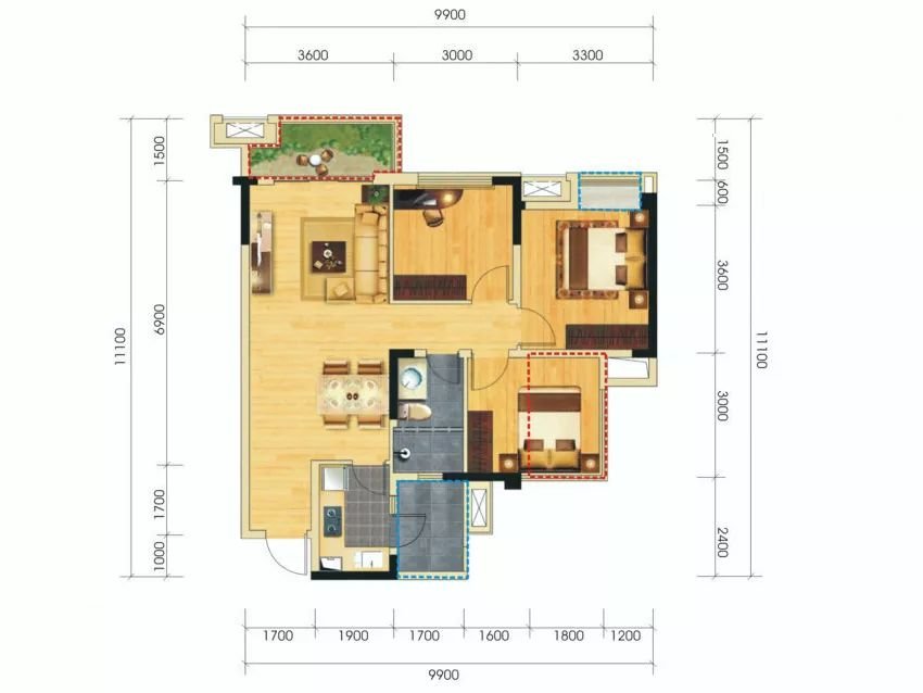 90平米的三居室要怎么装修才出其不意，选择现代风格准没错！-天城府天著装修