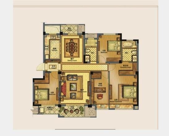 三居室的房子，足足110平米，如果用全包方式10万元是不是很划算？-华融现代城装修