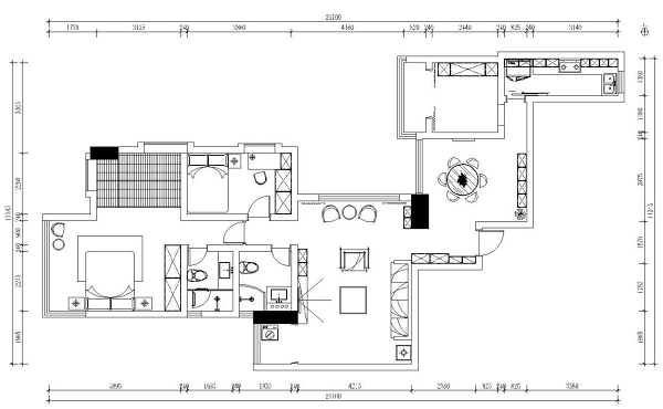 中式风格三居室如何装修，120平米的房子这样装才阔气！-淘金华庭装修
