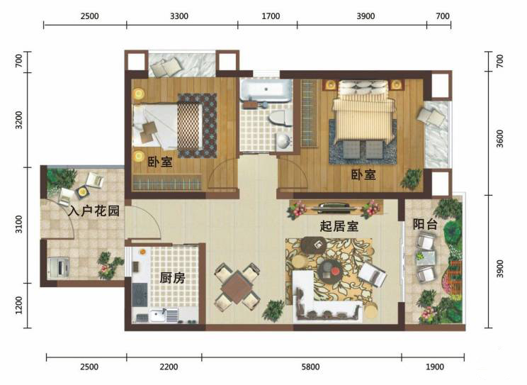 108平米的二居室，采用简约风格装修的效果如何呢？-英利国际广场装修