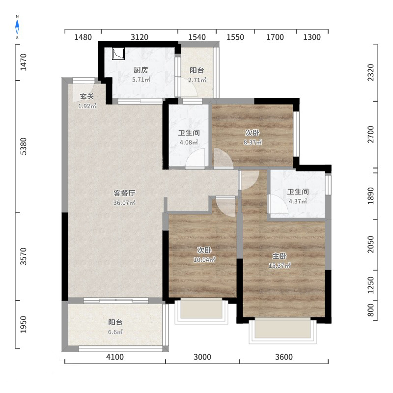 121.07平米的三居室，采用欧式风格装修的效果如何呢？-恒大御府装修