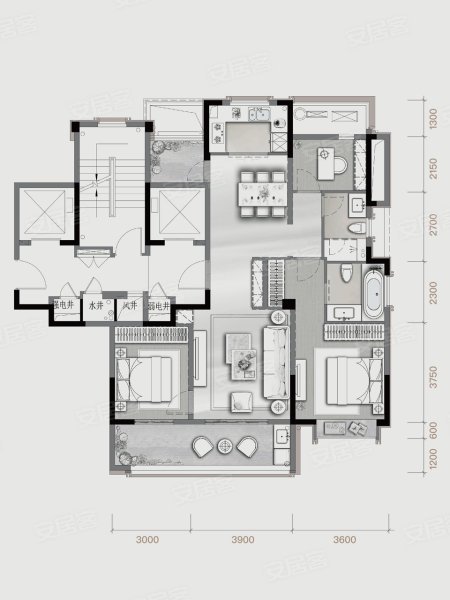 这套125平米的三居室，最后还是选定中式风格，效果竟远超预期。-富豪天然居装修