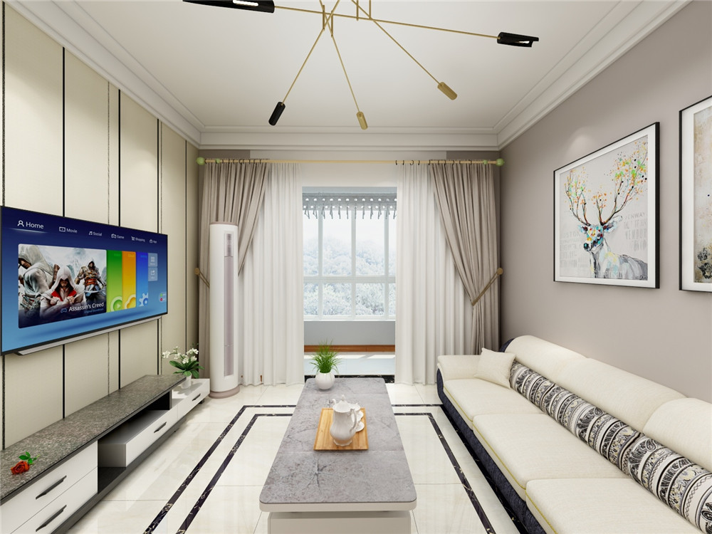 这套84平米的二居室，最后还是选定现代风格，效果竟远超预期。