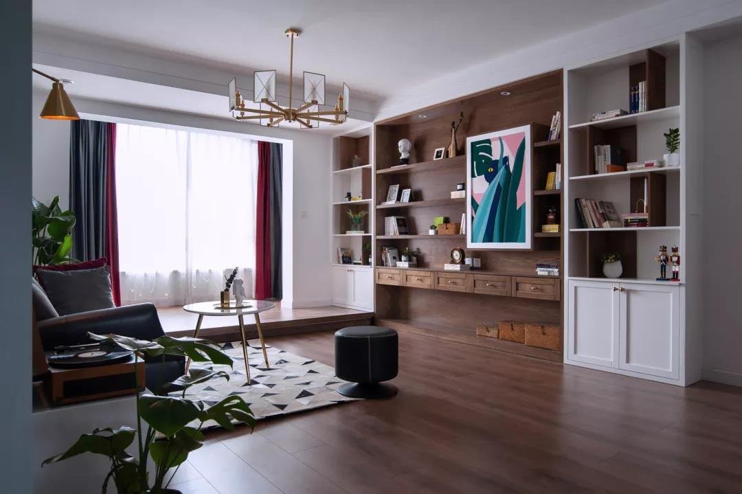93平米三居室设计说明，13万元装修的现代风格有什么效果？