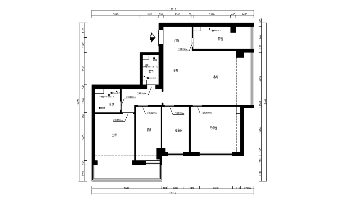 现代风格三居室装修案例，134平米的房子装修多少钱？-翰澜苑装修