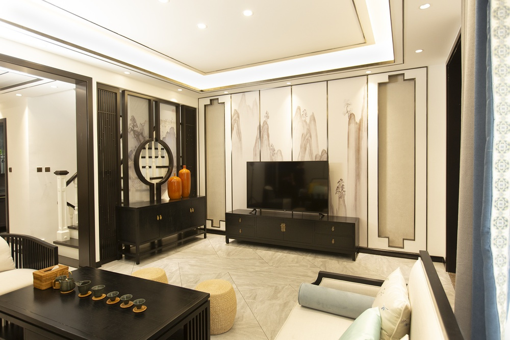 四居室的中式风怎么装修？让世茂茂悦府别墅这套248平米的装修案例给你点灵感！