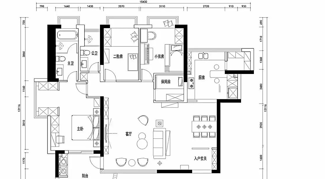 邻居家109平米的三居室，仅仅用了12万元，就完成了装修，如此划算！-融创中央学府装修