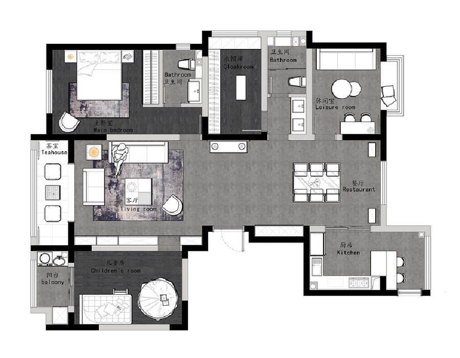 81平米的二居室，采用中式风格装修的效果如何呢？-三里花城装修