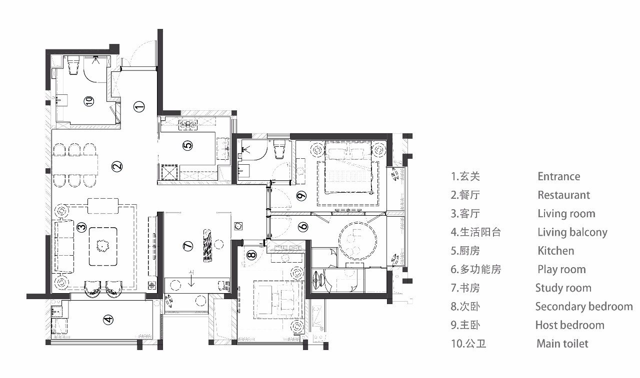 120平米的中式风格，原来三居室还可以这样装修！-中电颐和家园装修