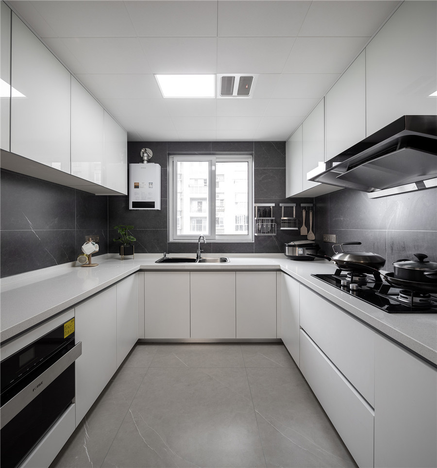 现代轻奢三居室厨房装修效果图-房天下家居装修网