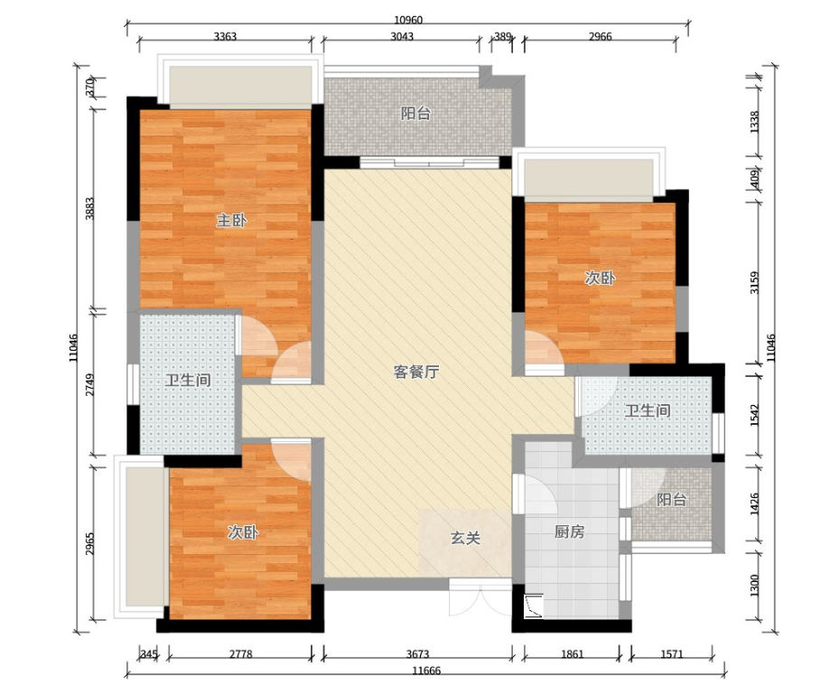 137平米法式风格三居室，预算16万，点击看效果图！-环球汇天誉装修
