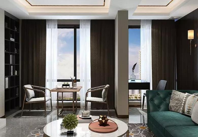 105平米三居室设计说明，9万元装修的现代风格有什么效果？-新江与城清晖岸装修