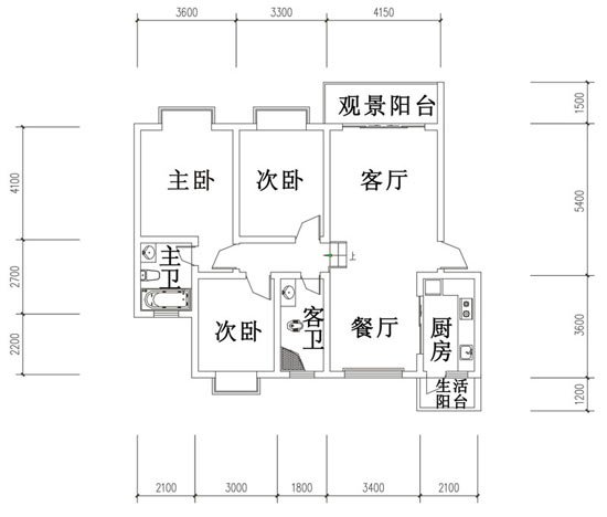 三居室的房子，足足125平米，如果用方式21万元是不是很划算？-漓江花园三期A区装修