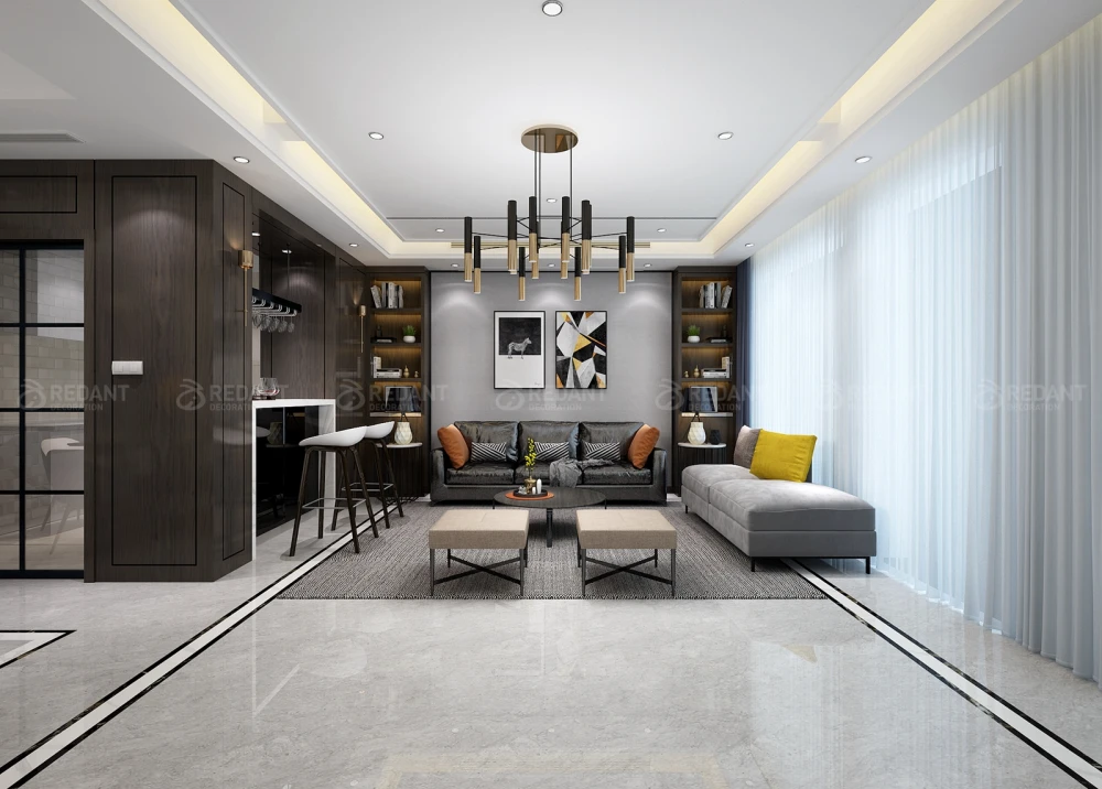 260平米别墅设计说明,80万元装修的现代风格有什么效果?-阳光城愉景湾装修