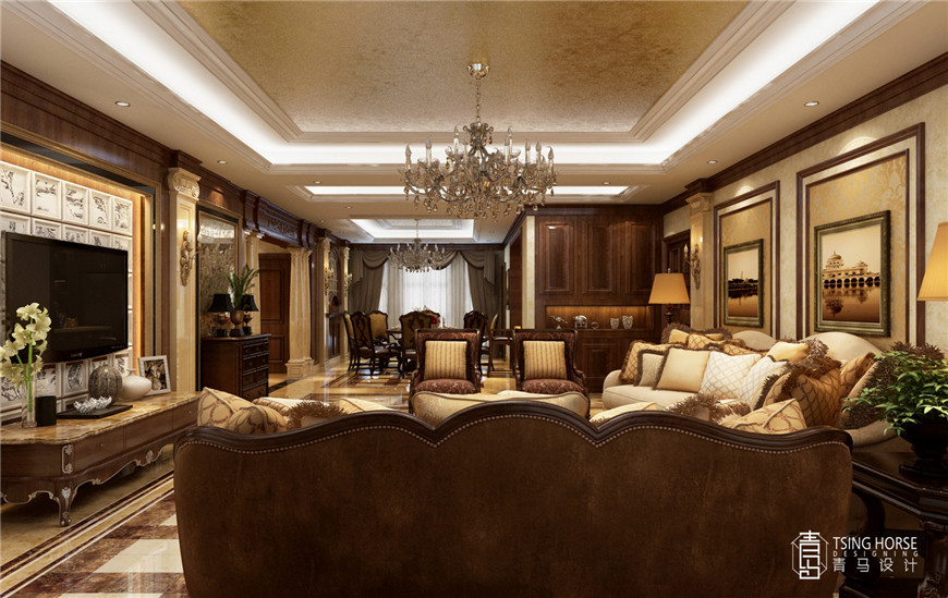 240平米的四居室装修只花了18万，法式古典风格让人眼前一亮！-白桦林间装修