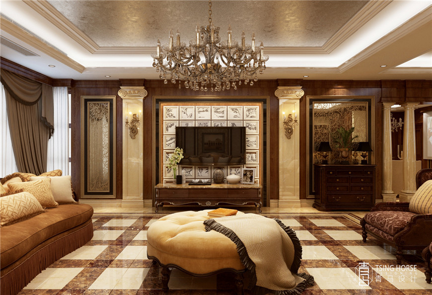 240平米的四居室装修只花了18万，法式古典风格让人眼前一亮！-白桦林间装修