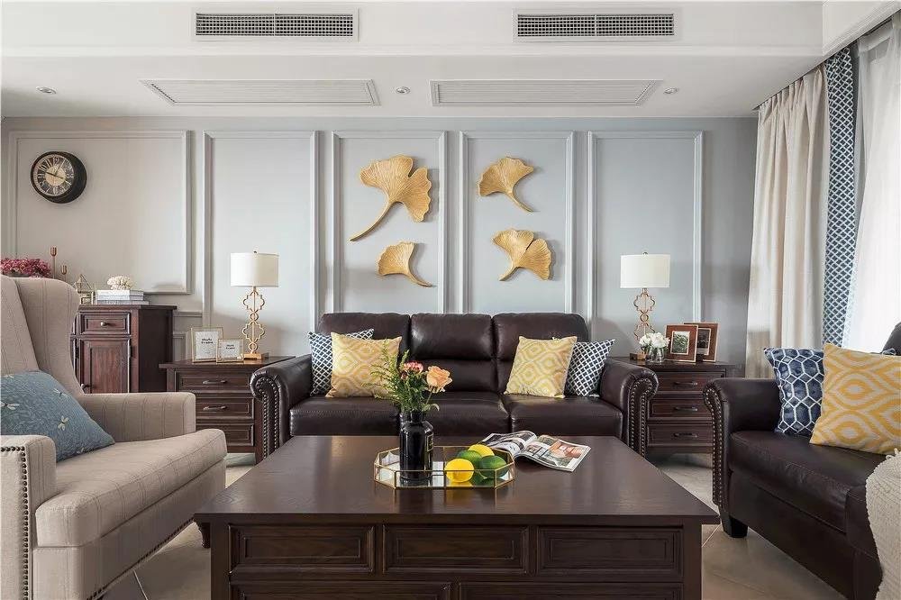 127平米的三居室装修案例欣赏，将美式风融入到现代生活当中。-龙湖天璞装修