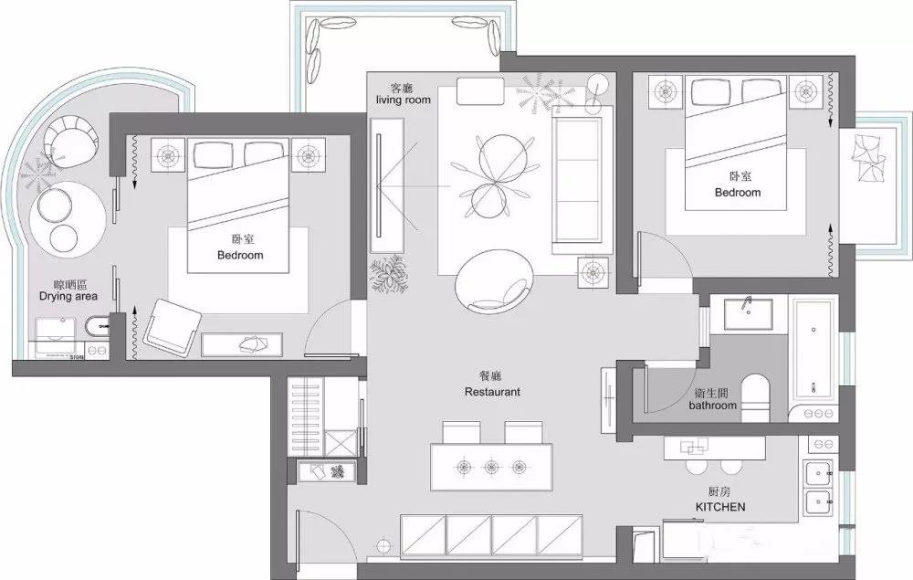77平米的房子包括哪些功能间？装修成风格二居室好不好？