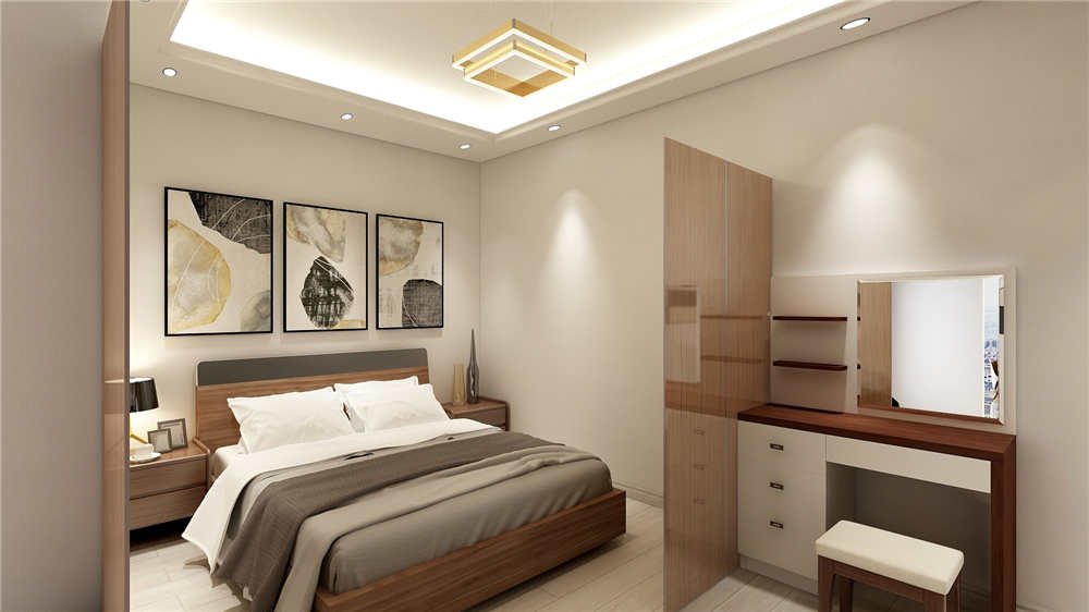 76平米一居室设计说明，9万元装修的现代风格有什么效果？