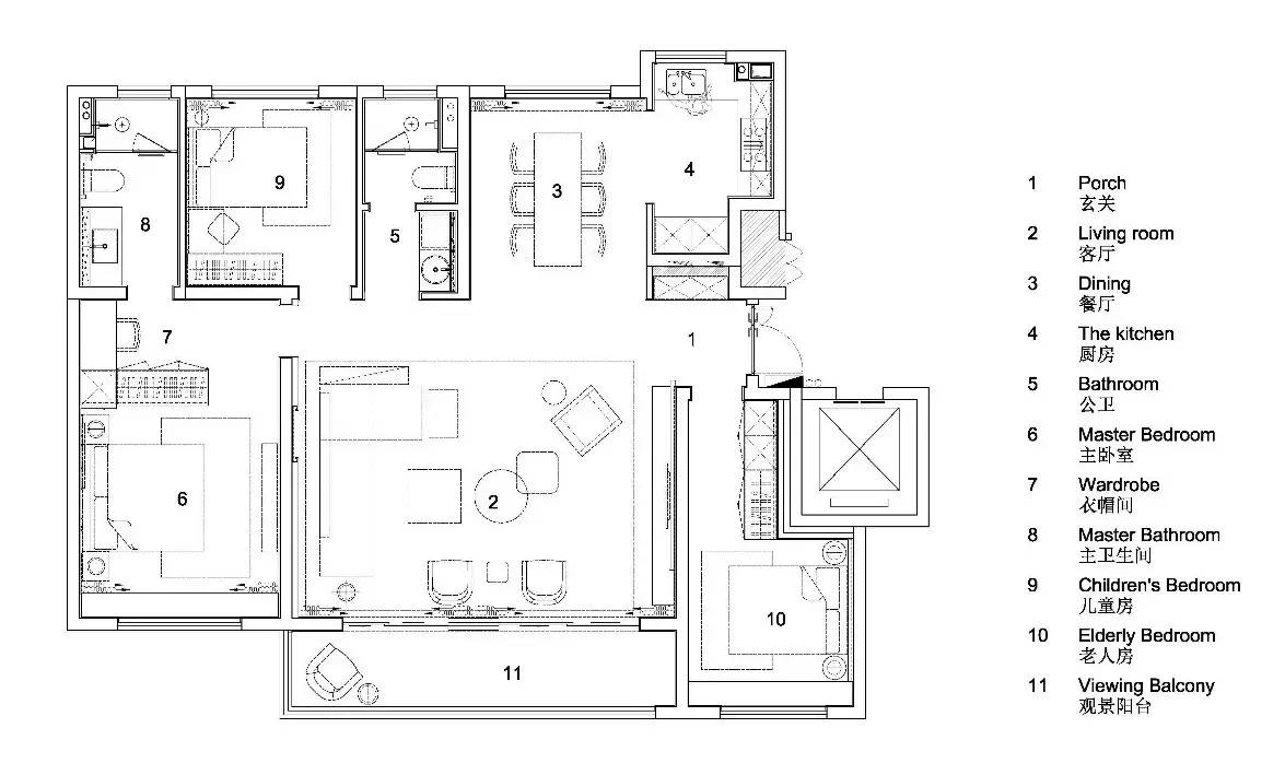138平米现代风格三居室，预算27万，点击看效果图！-甜城方立方装修