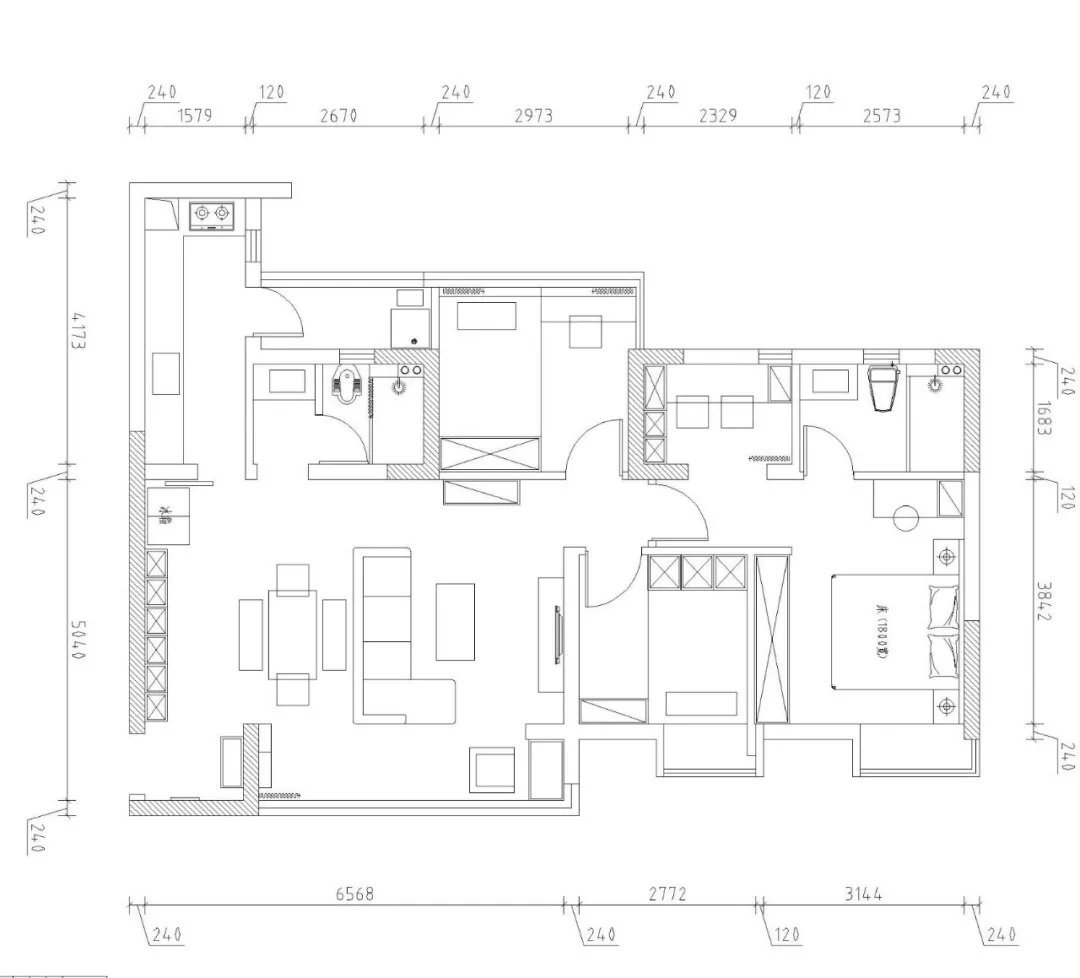 100平米三居室的北欧风格案例，只花13万！-融创春晖十里装修