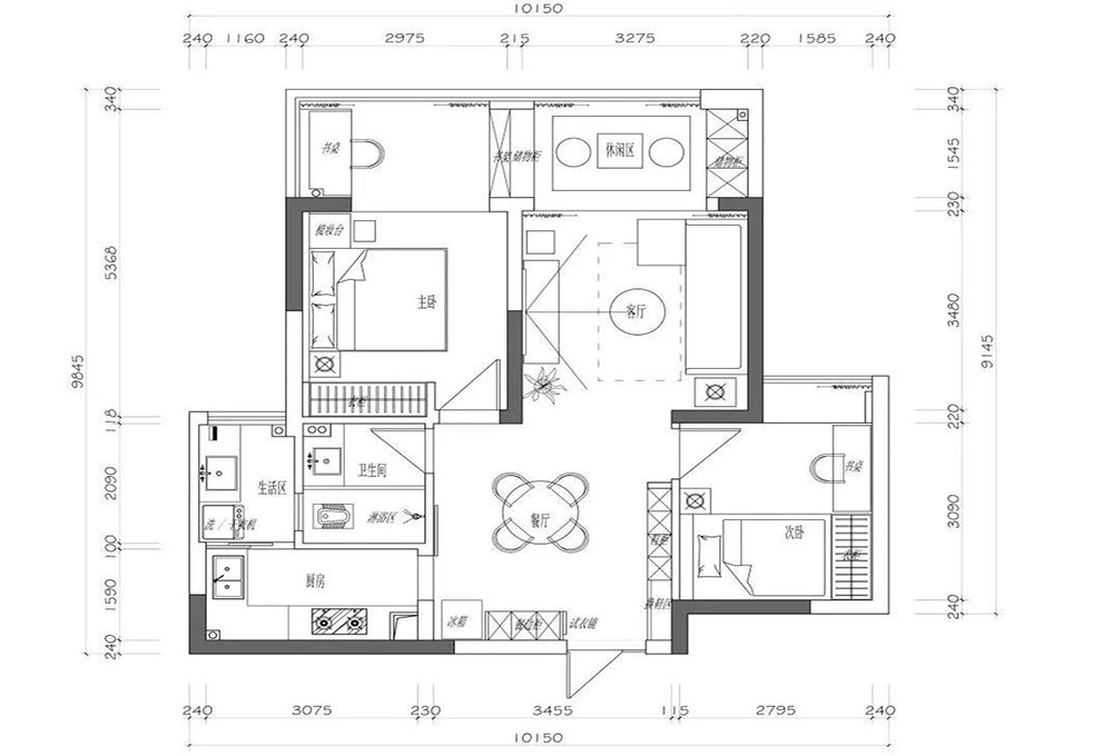 83平米二居室设计说明，18万元装修的日式风格有什么效果？
