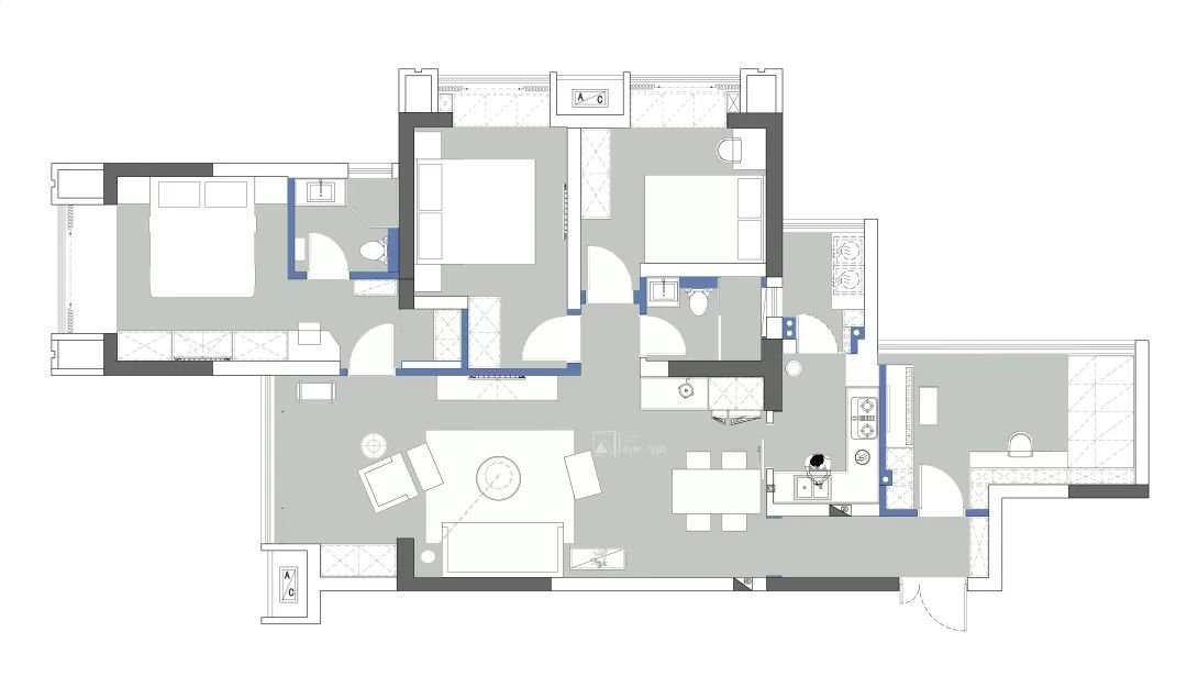 新房123平米三居室现代风格，装修只用了14万，谁看谁说划算！-白鸟湖龙玺台装修