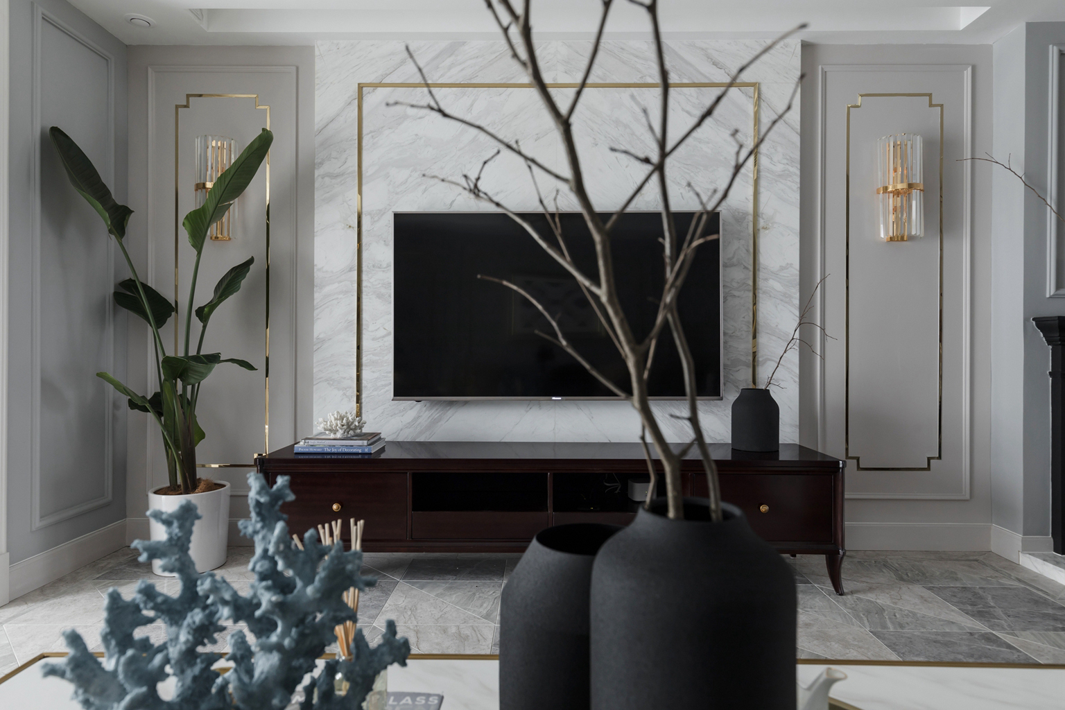 美式风格丨 白金汉府三居室，满满的小资情调。