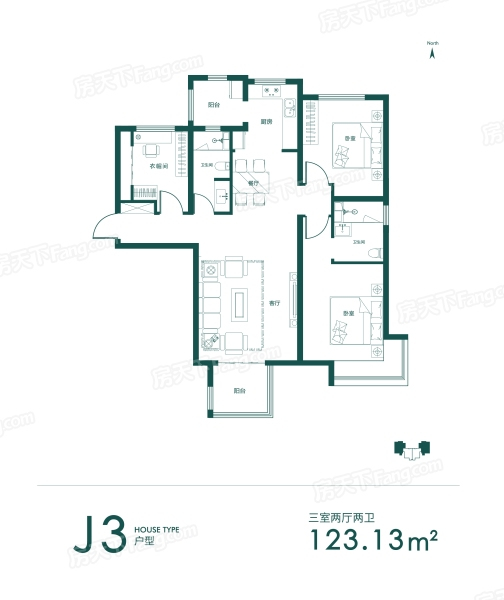 123平米三居室装修案例，装修价格只花10万元！