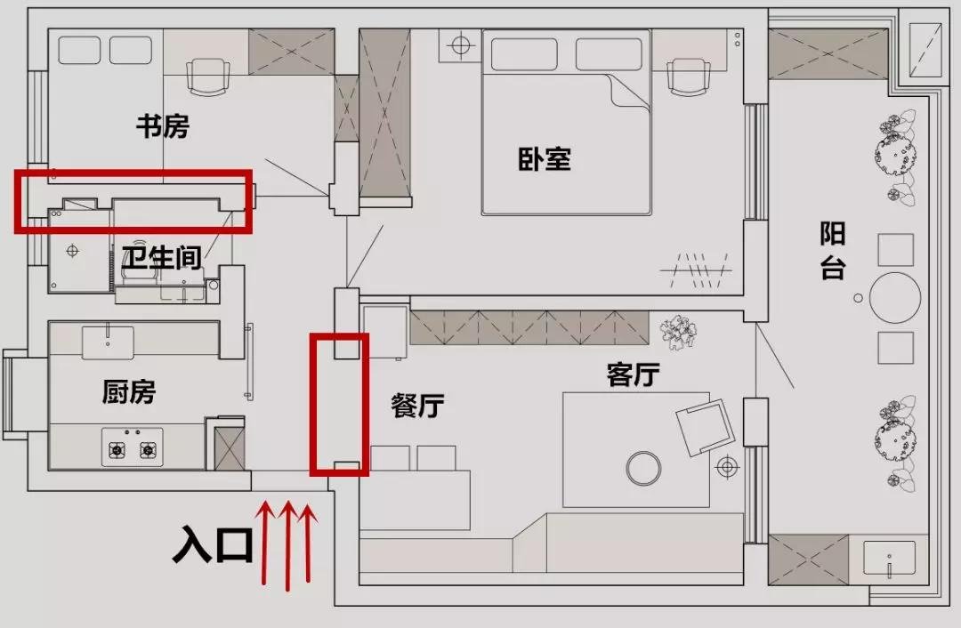 二居室的房子，足足65平米，如果用方式12万元是不是很划算？-东亚沪西香颂装修
