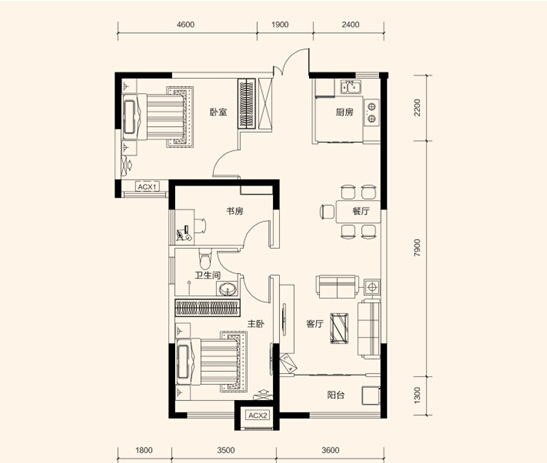三居室的现代风怎么装修？让银海樱花语这套129平米的装修案例给你点灵感！