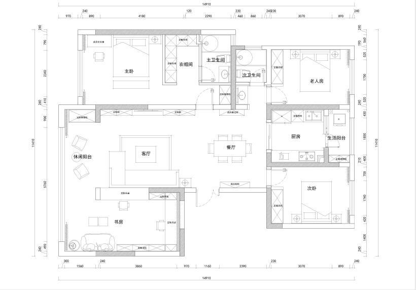 四居室的房子，足足143平米，如果用方式20万元是不是很划算？-融创・澜悦台装修