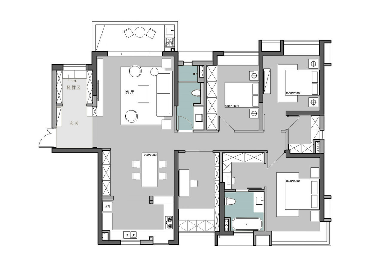 四居室的房子一般多少平米？现代风格装修好不好？-紫美雅和三期装修