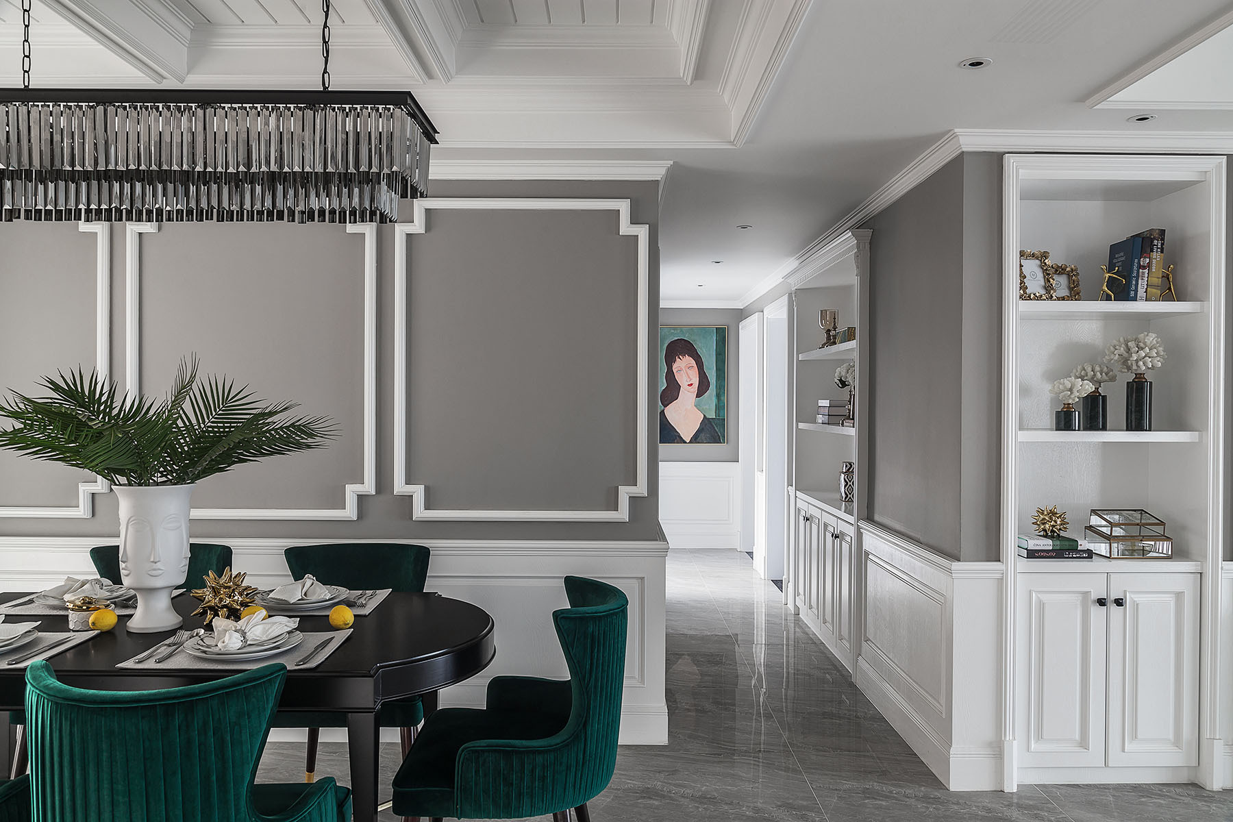 美式风格三居室丨翰林国际装修设计