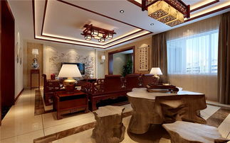 中式风格的206平米的三居室装修成这样，亲朋好友都艳羡。-北塘古镇装修