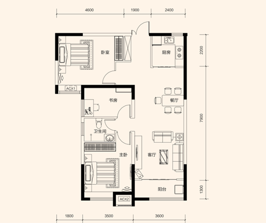 中式风格三居室装修案例，100平米的房子装修多少钱？