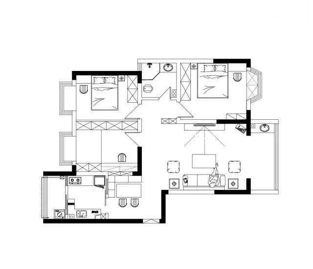 119平米三居室装修案例，装修价格只花21万元！