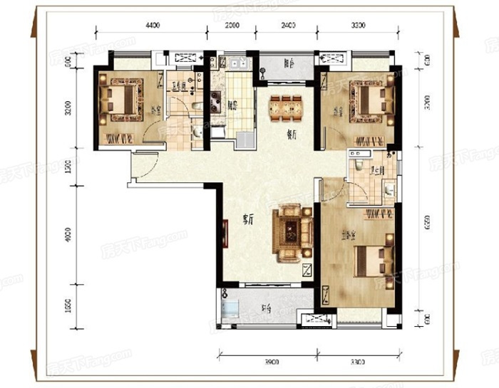 125平米三居室装修案例，装修价格只花12万元！