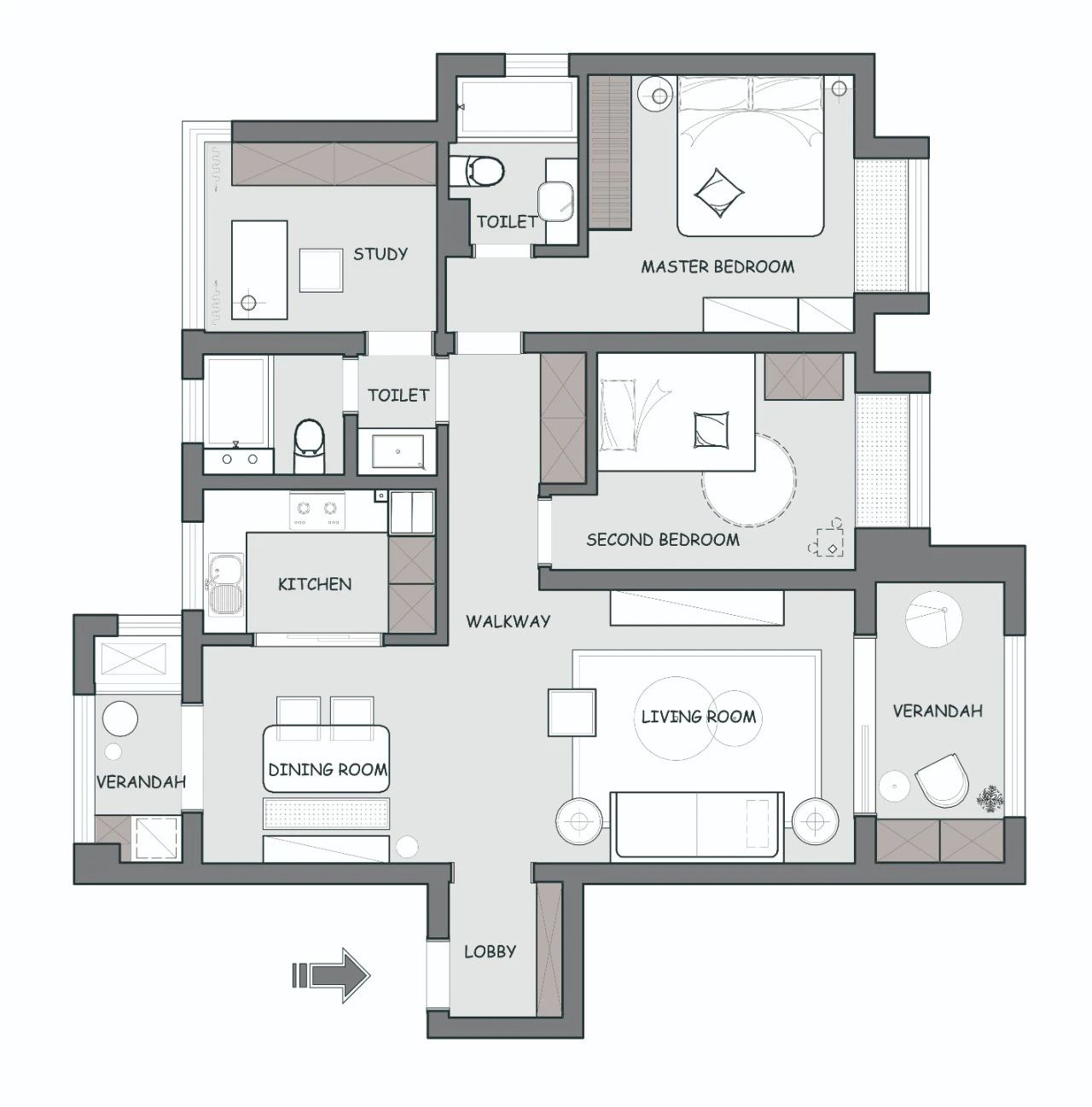 美式风格三居室如何装修，113平米的房子这样装才阔气！