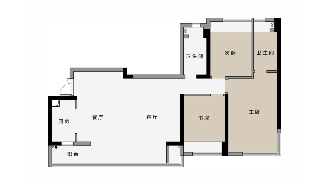 现代风格三居室装修案例，93平米的房子装修多少钱？